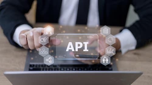 API - Application Programming Interface. Software development to